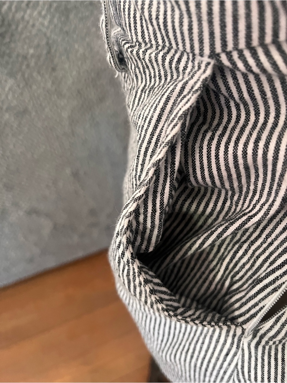 Hollister Striped Square-Neck Mini Dress in Black and White with pockets size xs - Picture 4 of 7